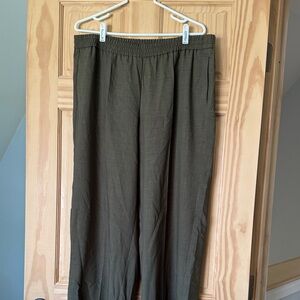 Hugo Boss Women's Olive Wide Leg Pants